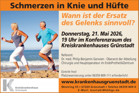 Schmerzen in Knie und Hüfte - Wann ist der Ersatz des Gelenks sinnvoll?